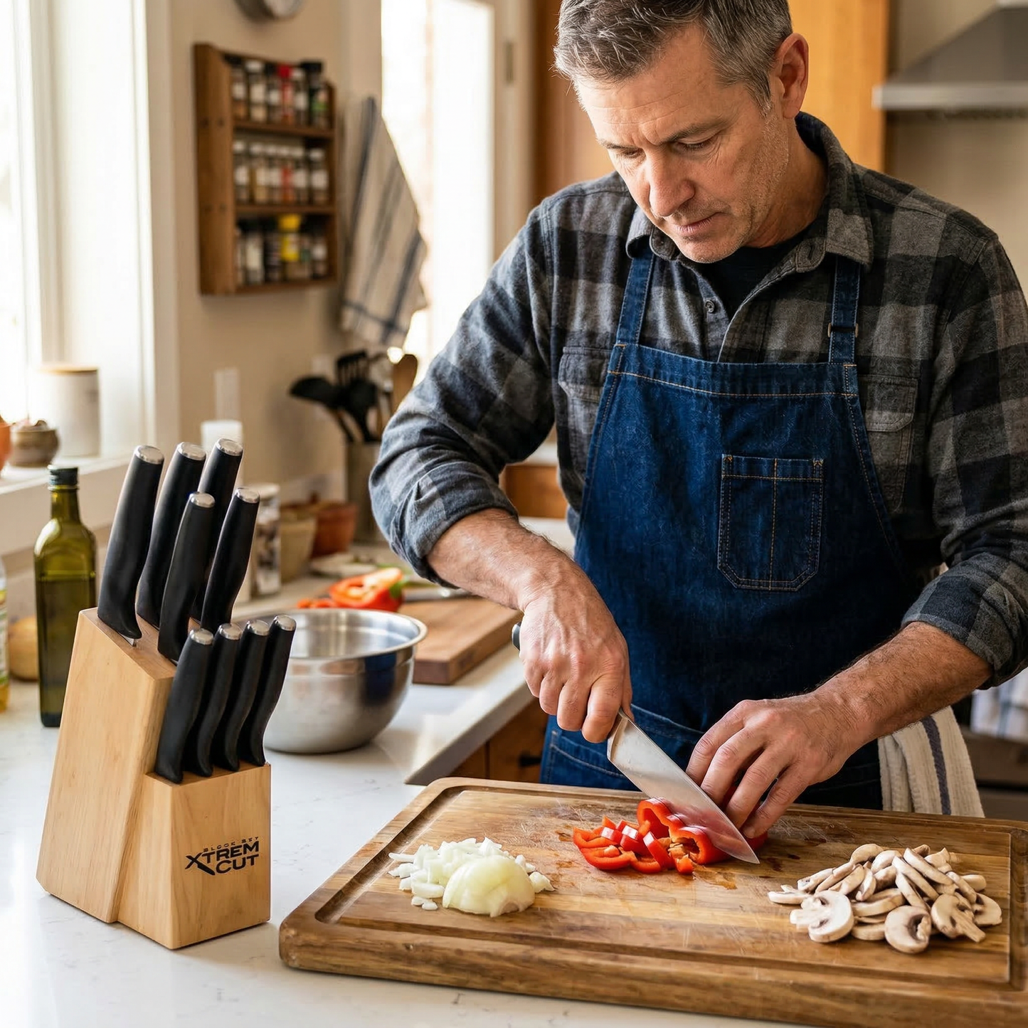 Xtrem Cut Block Set 10 pz c/ Afilador