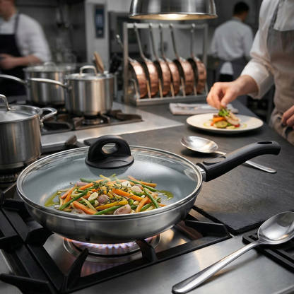 XTREM COOK STEEL SARTÉN 24 CM CON TAPA