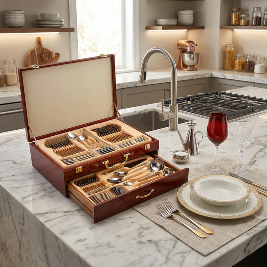 SET DE CUBIERTOS DE 72 PIEZAS